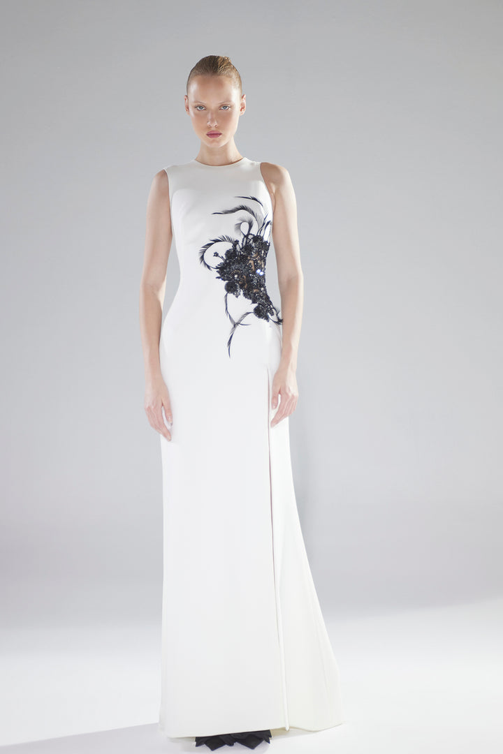 Minimalist Bateau Column Dress