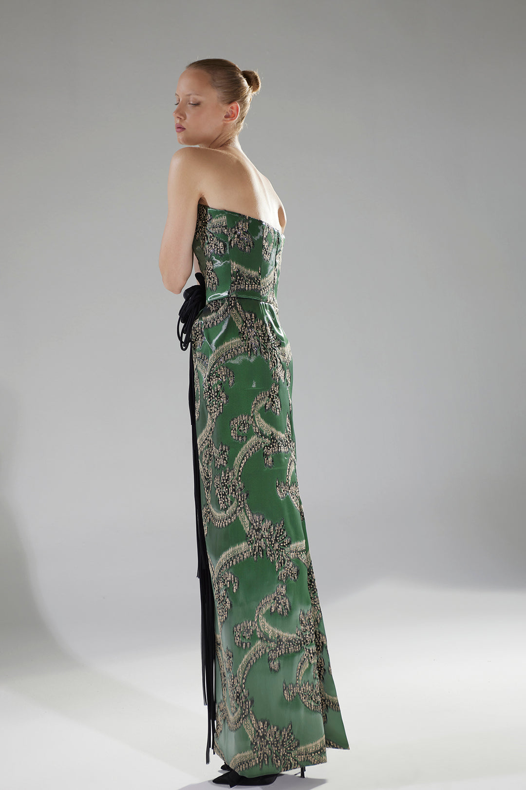 Strapless Column Dress