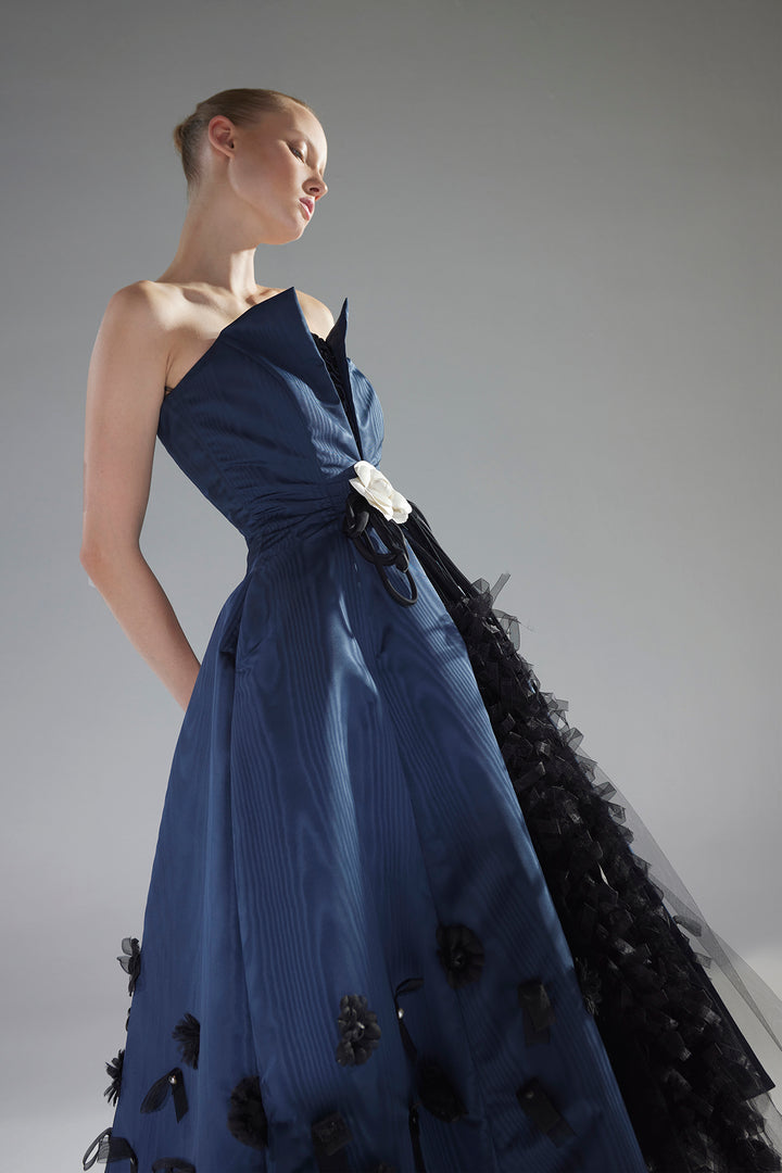 Floral Beaded A-line