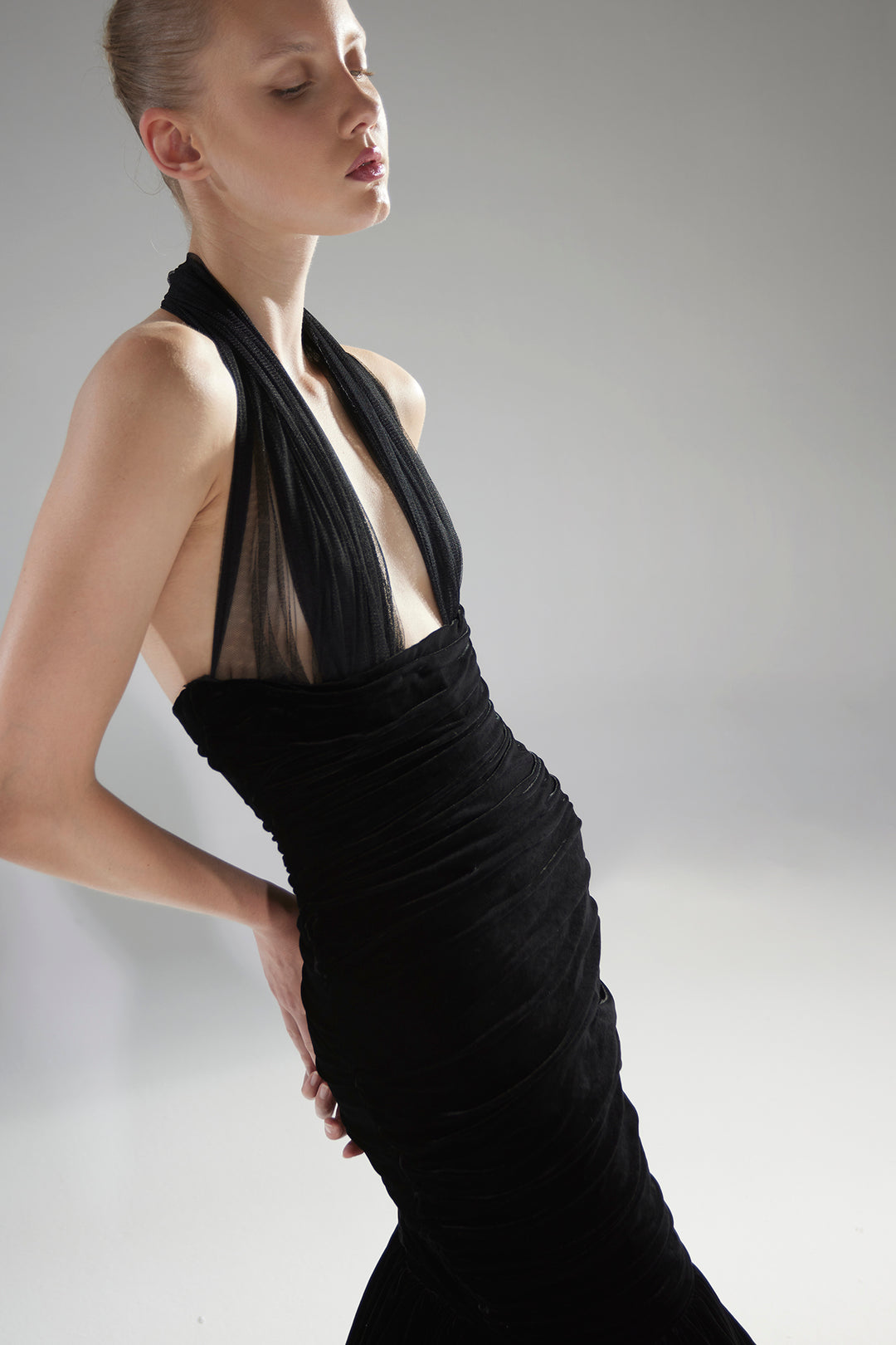 Halter-V Mermaid Dress