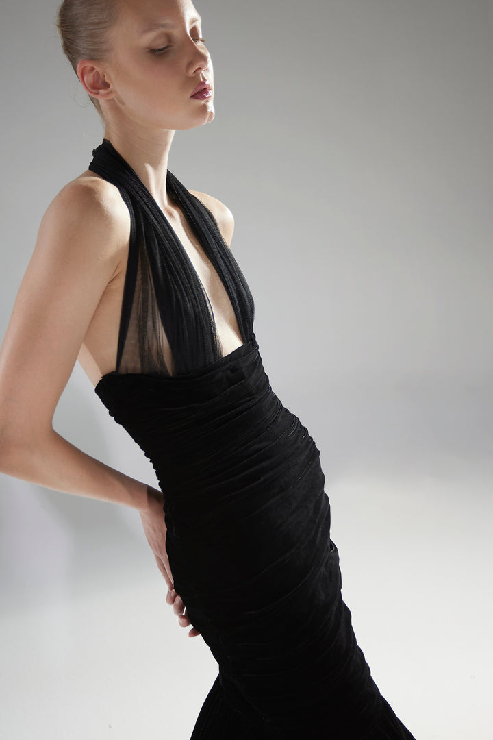 Halter-V Mermaid Dress