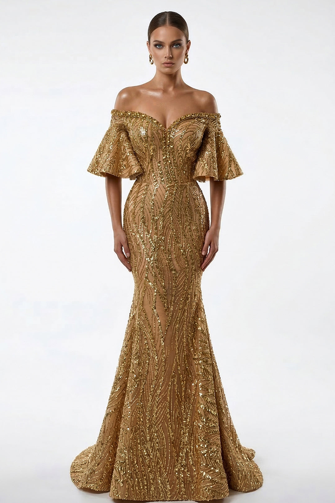 Off-The-Shoulder Mermaid Long Dress