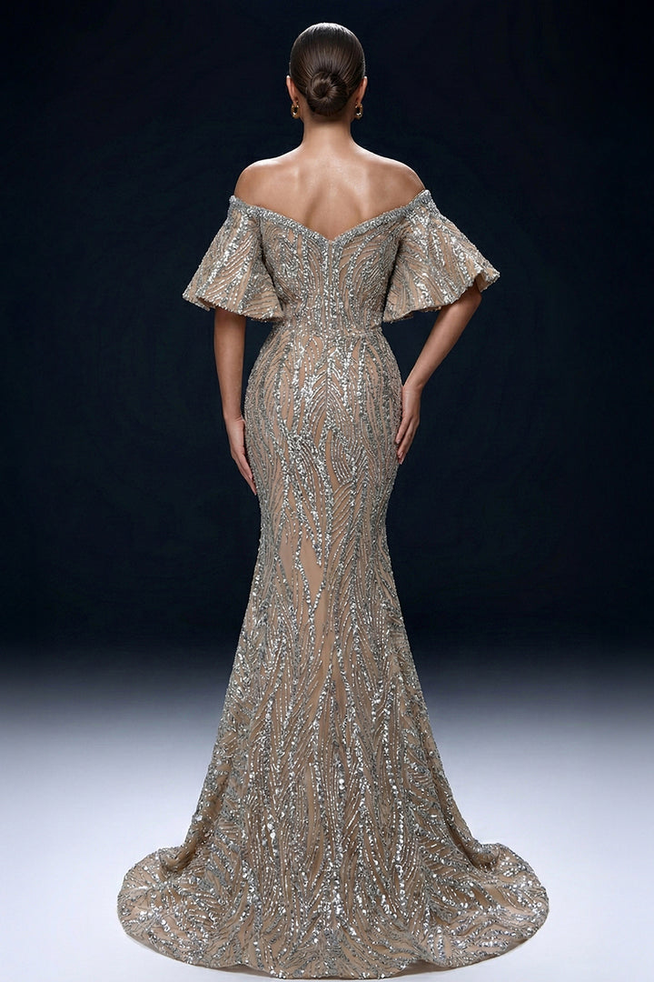 Off-The-Shoulder Mermaid Long Dress