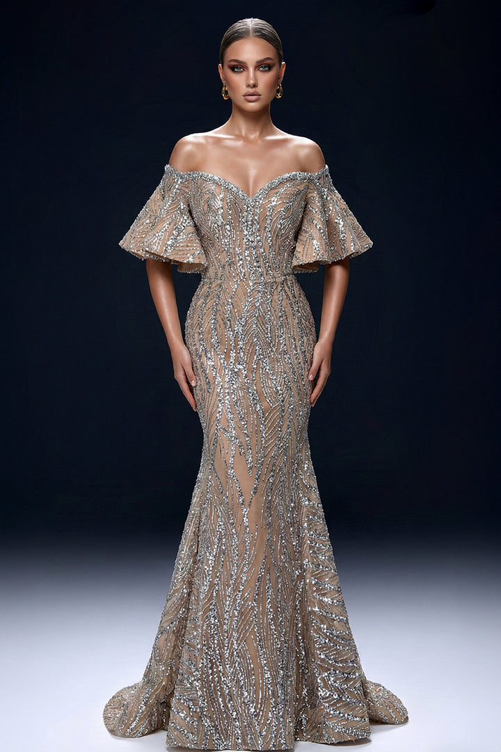 Off-The-Shoulder Mermaid Long Dress