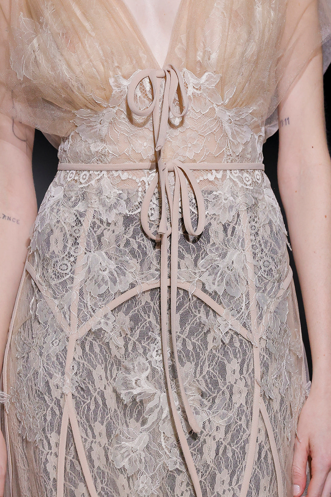 Ethereal Lace with Tulle A-Line Dress