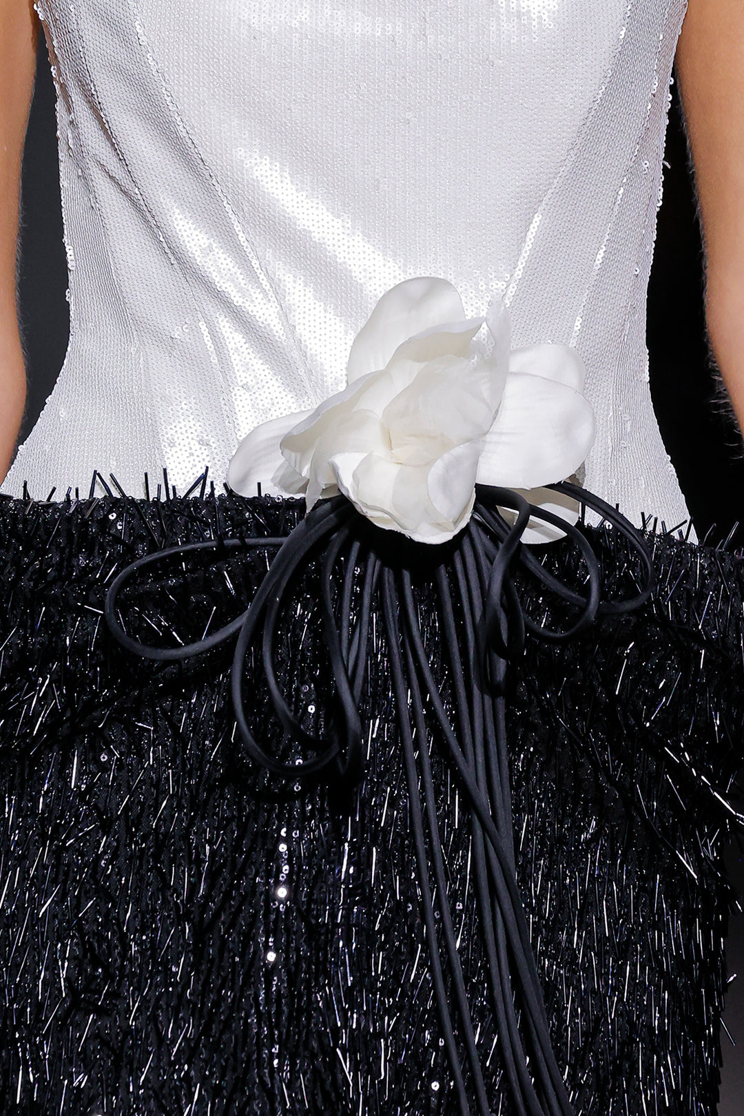 Strapless Structured with Column Long Dress
