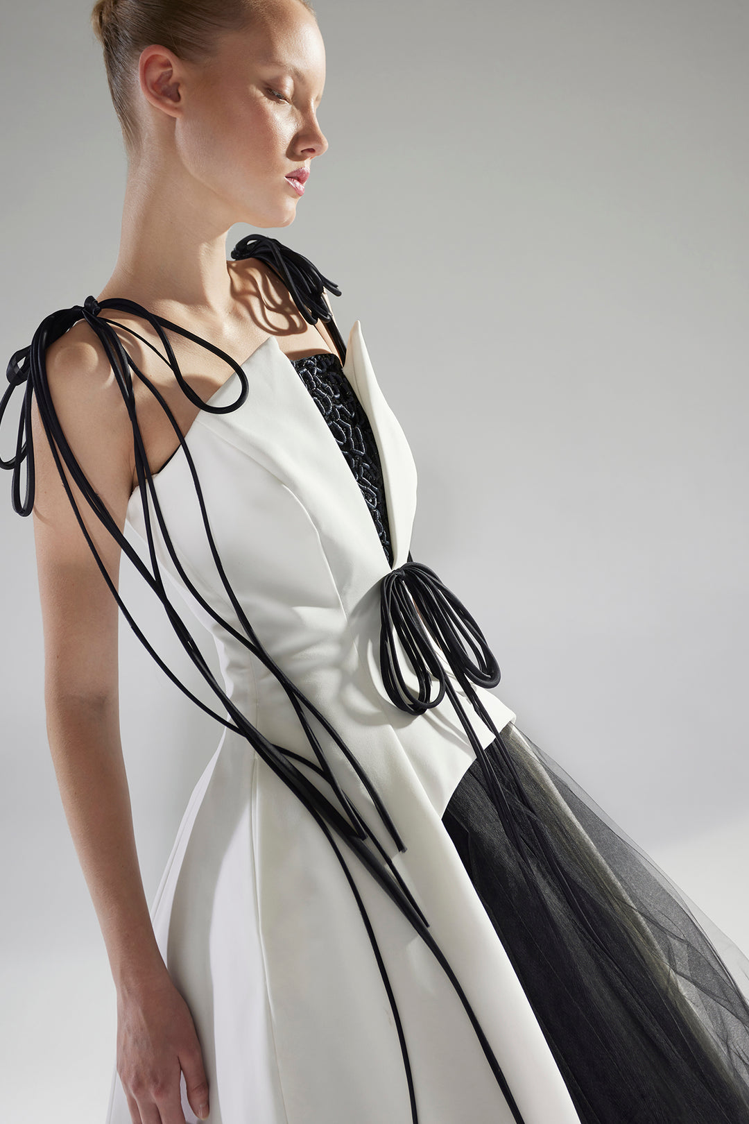 Strapless Floral A-line