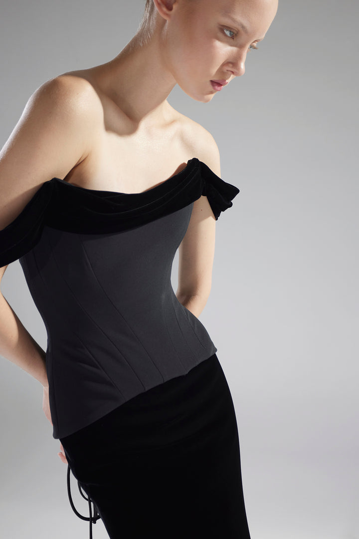 Off-The-Shoulder Neckline Mermaid Dress