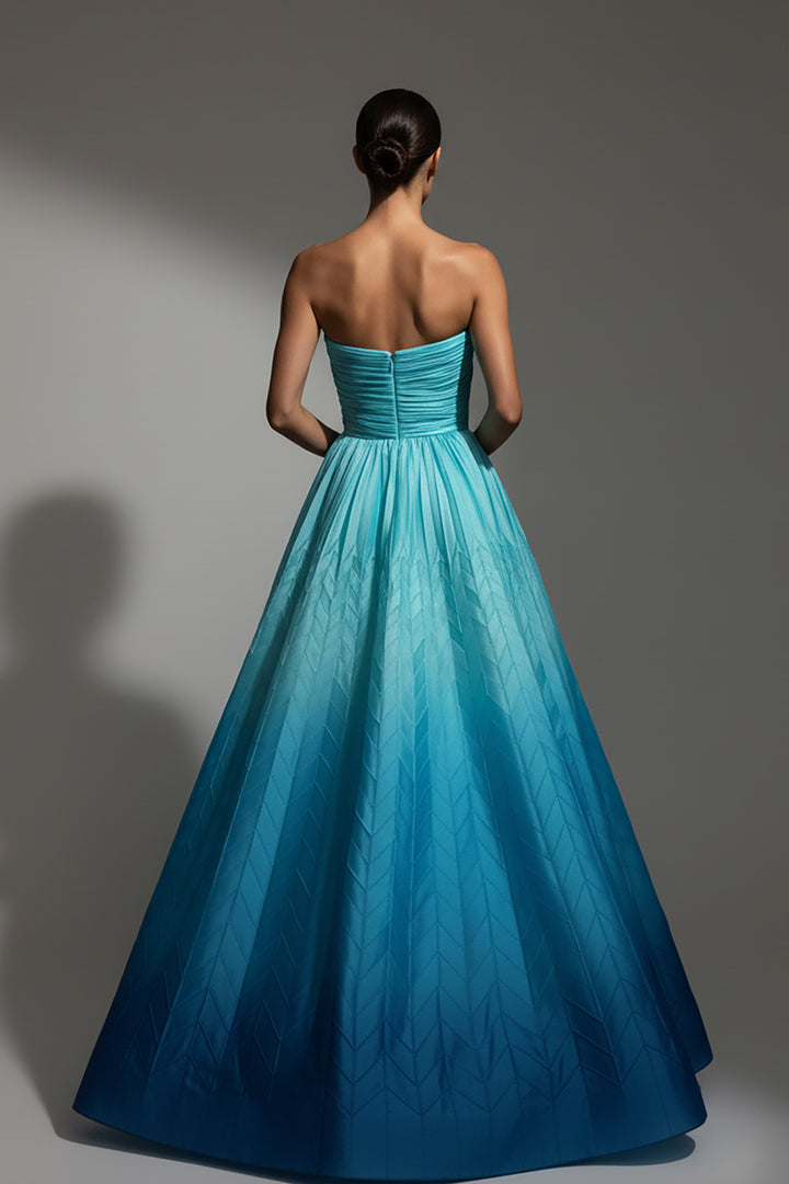 Off-The-Shoulder A-Line Dress with Fitted Bodice