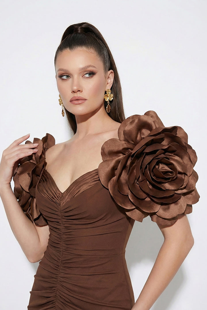 Off-The-Shoulder Neckline with A Mermaid Dress