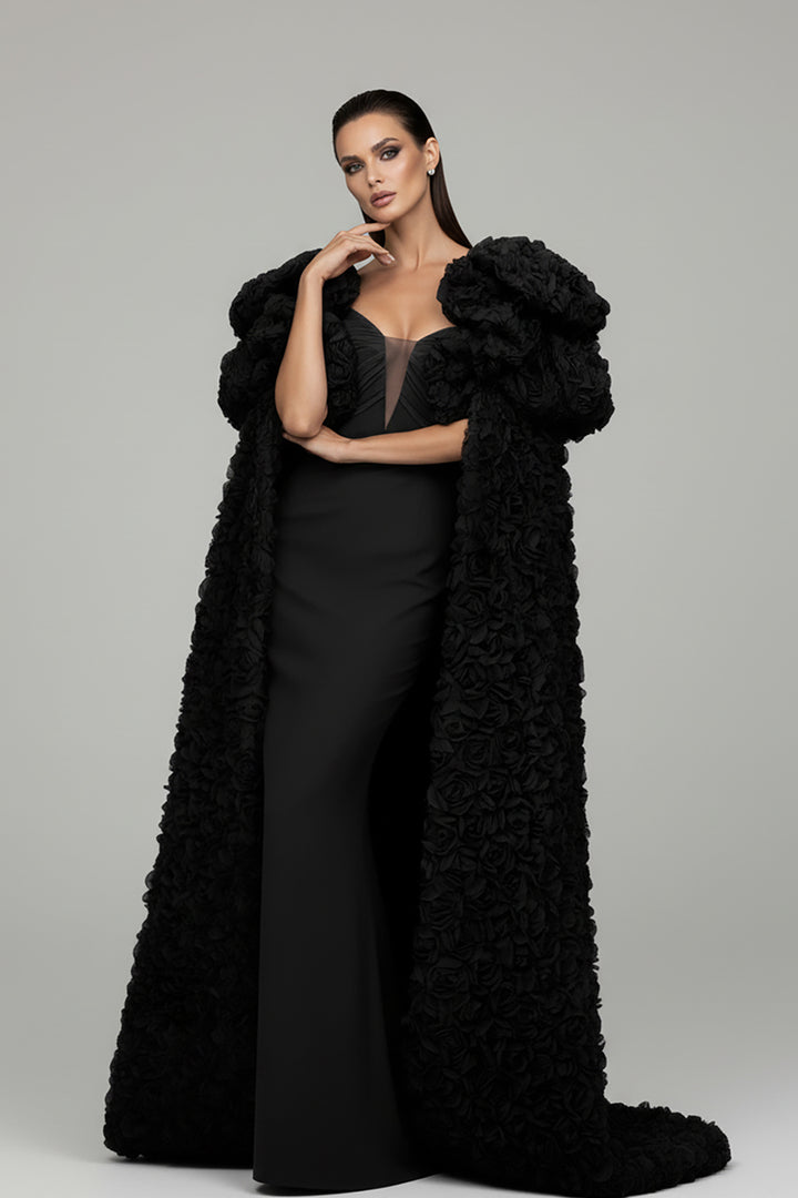 Strapless V-Neckline Column Dress
