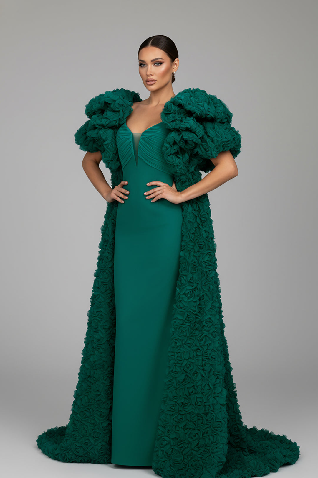 Strapless V-Neckline Column Dress