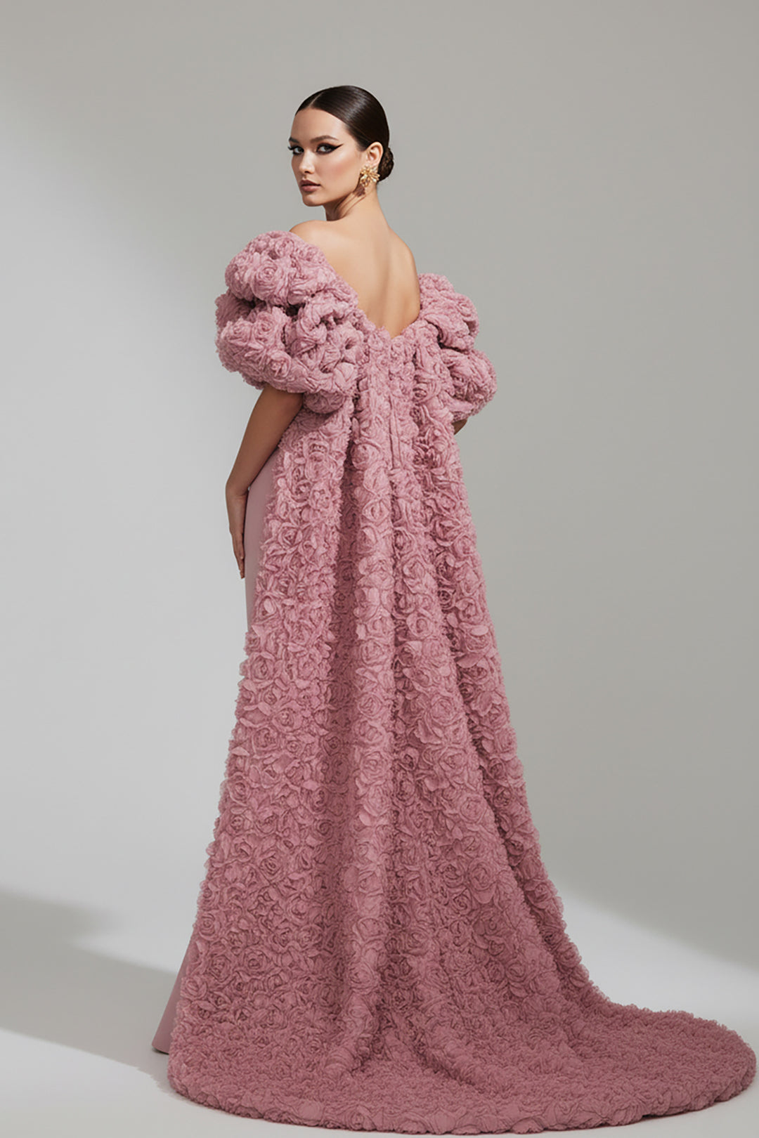 Strapless V-Neckline Column Dress