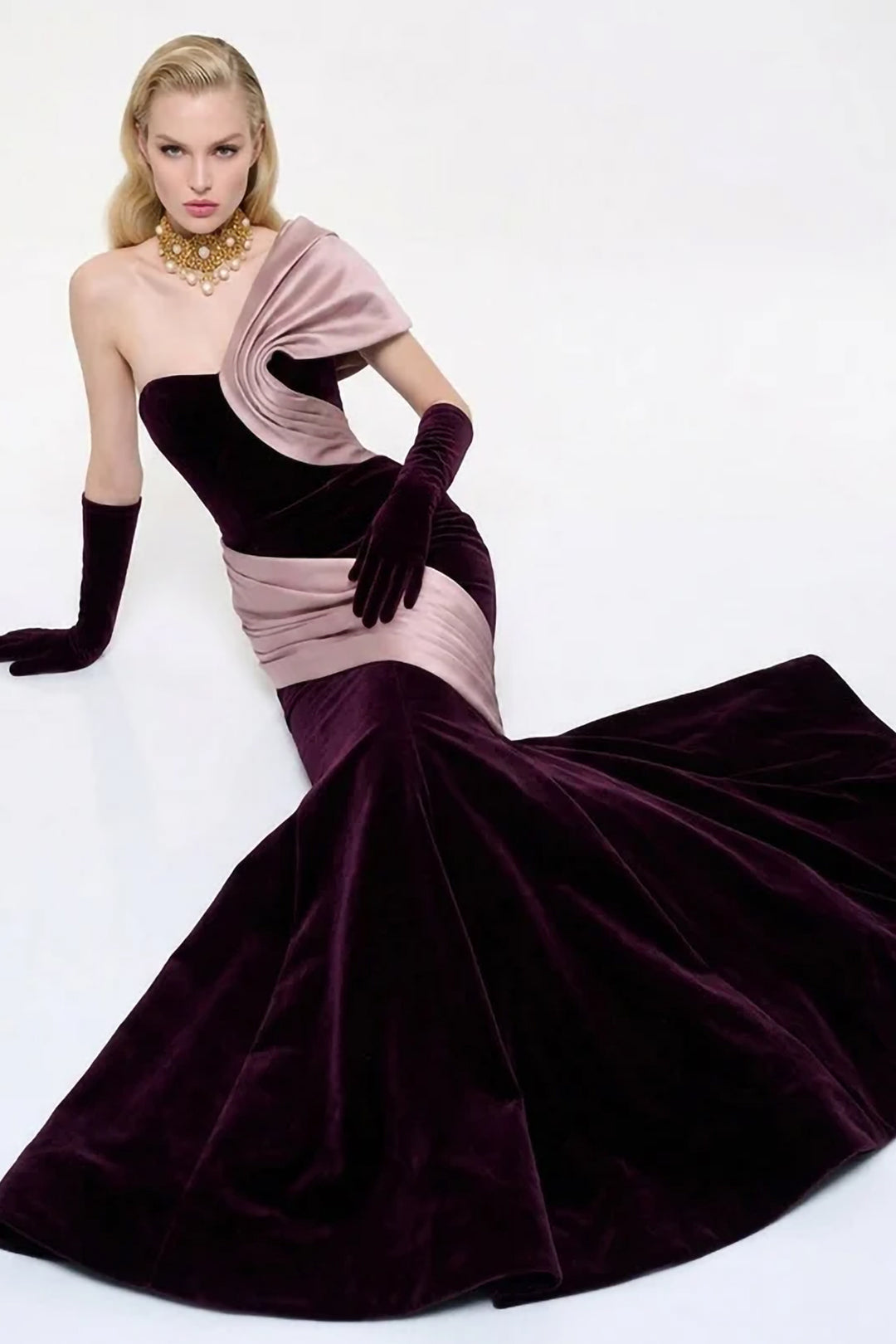 Asymmetrical One-Shoulder with Mermaid Dress