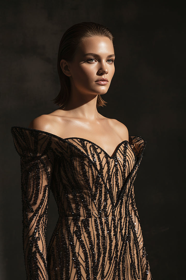 Off-The-Shoulder Mermaid Dress