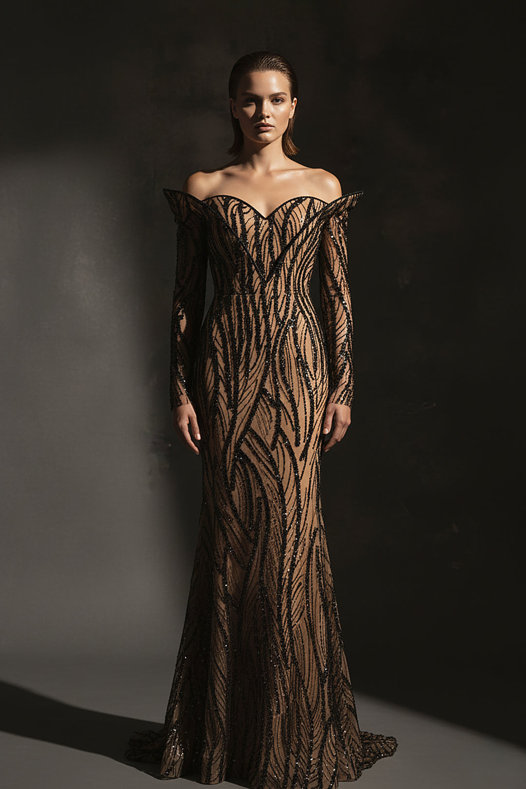 Off-The-Shoulder Mermaid Dress M.R DESIGN Off-The-Shoulder Mermaid Dress M.R DESIGN