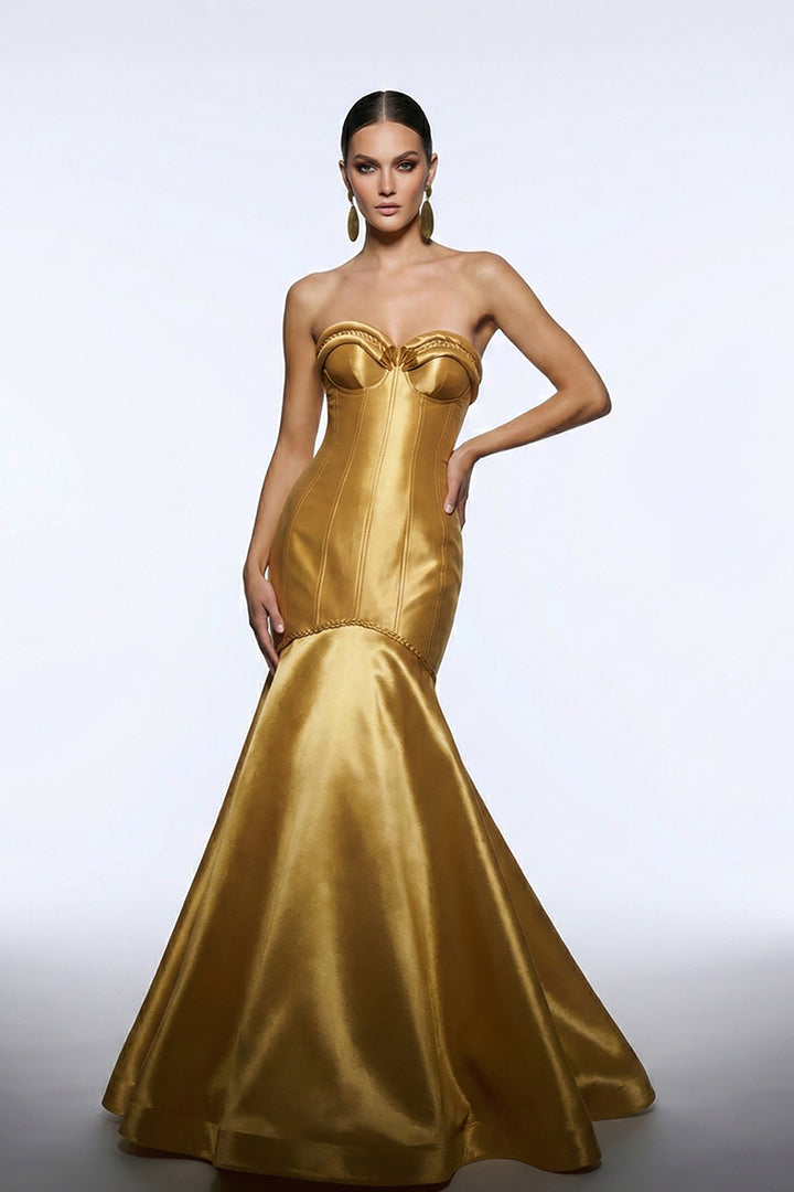 Sculpted Sweetheart Neckline Mermaid Dress