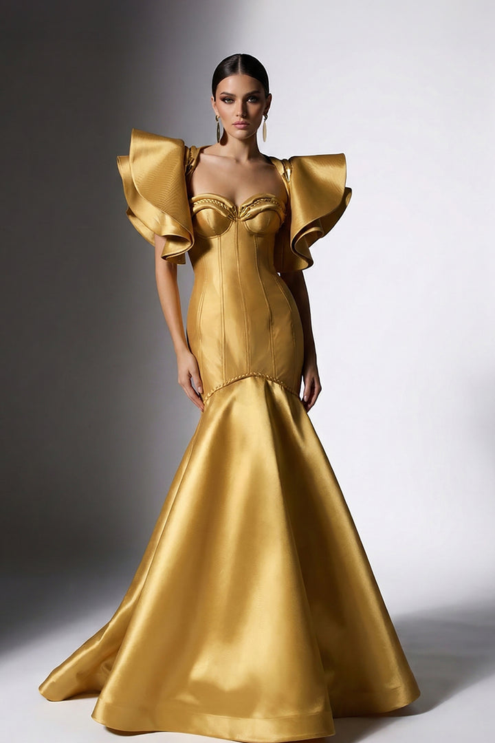 Sculpted Sweetheart Neckline Mermaid Dress