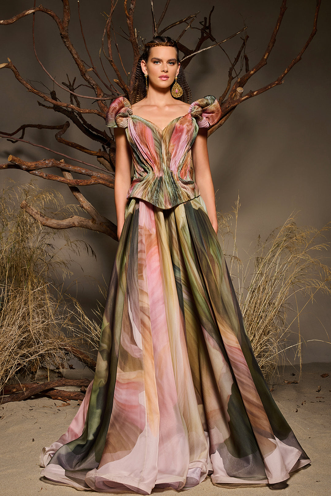 flowing a line dress Hyacinth Flowing A-Line Lace Asymmetrical Mother of the Bride Dresses, Dusty Blue
