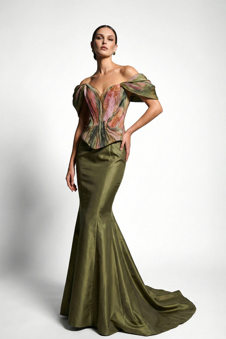 Mermaid Dress with Sculpted Bodice
