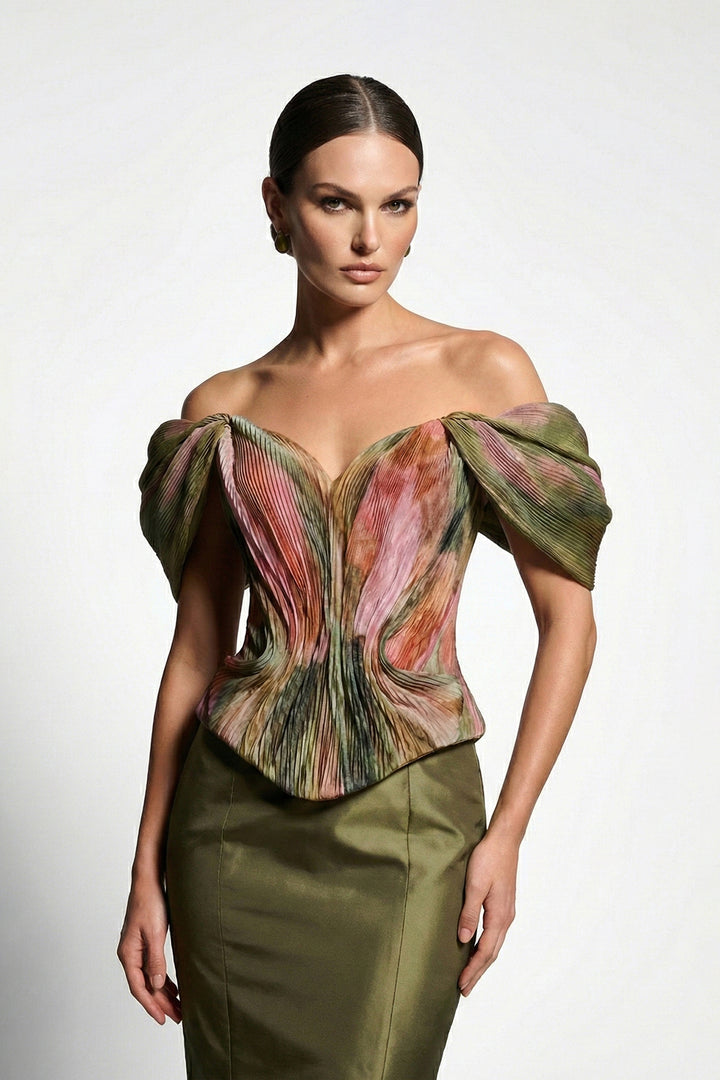 Mermaid Dress with Sculpted Bodice