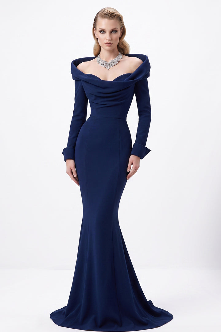 Fitted Crepe with Mermaid Dress