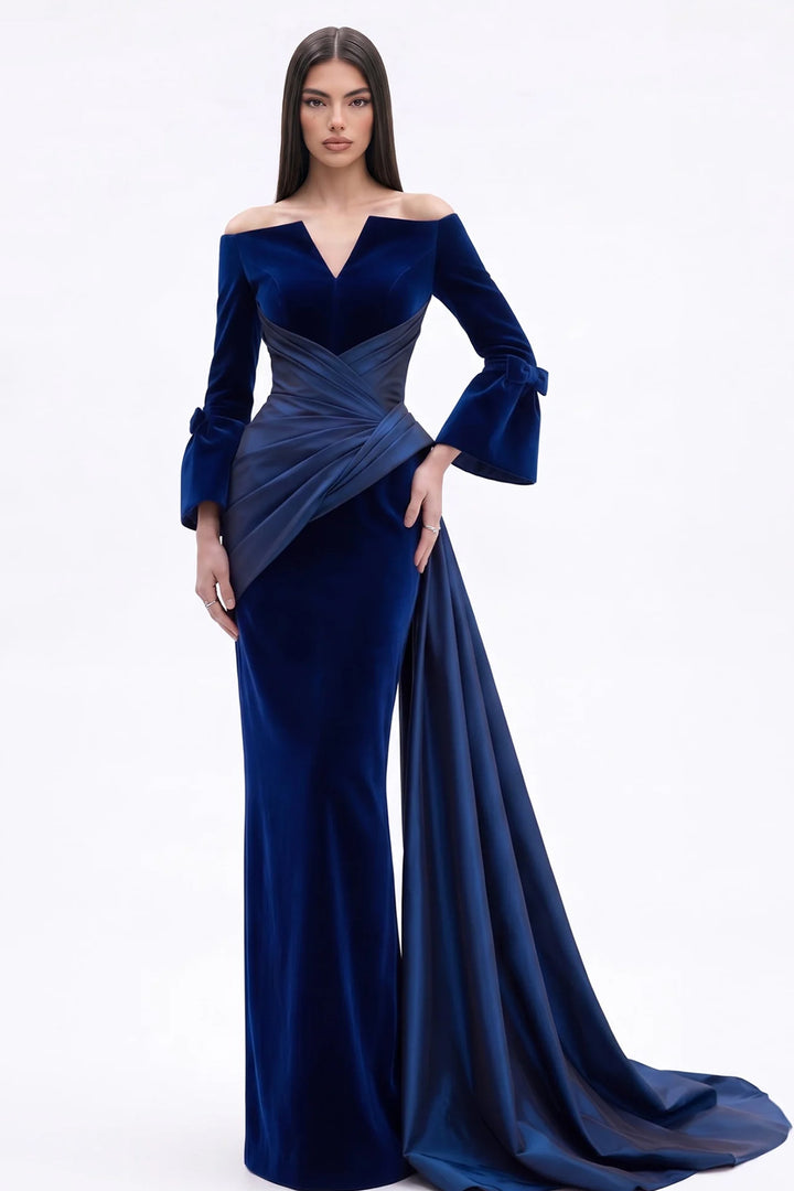 Off-The-Shoulder with Bell Sleeve Dress