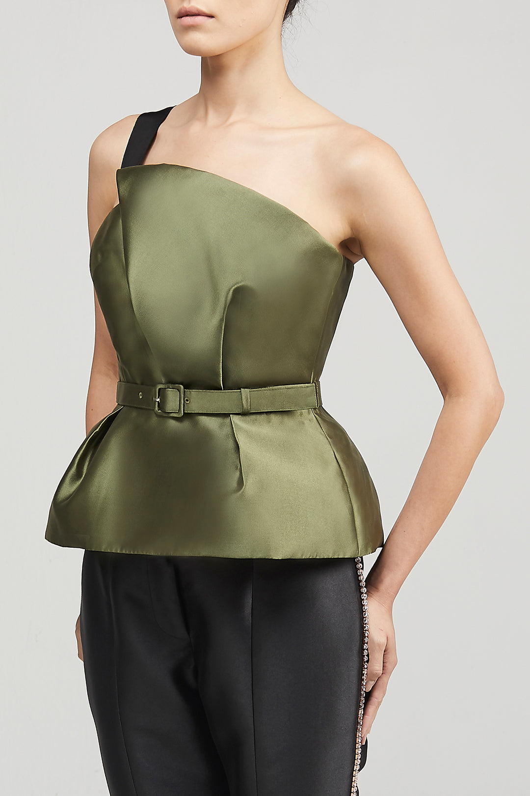 One-Shoulder Peplum Top