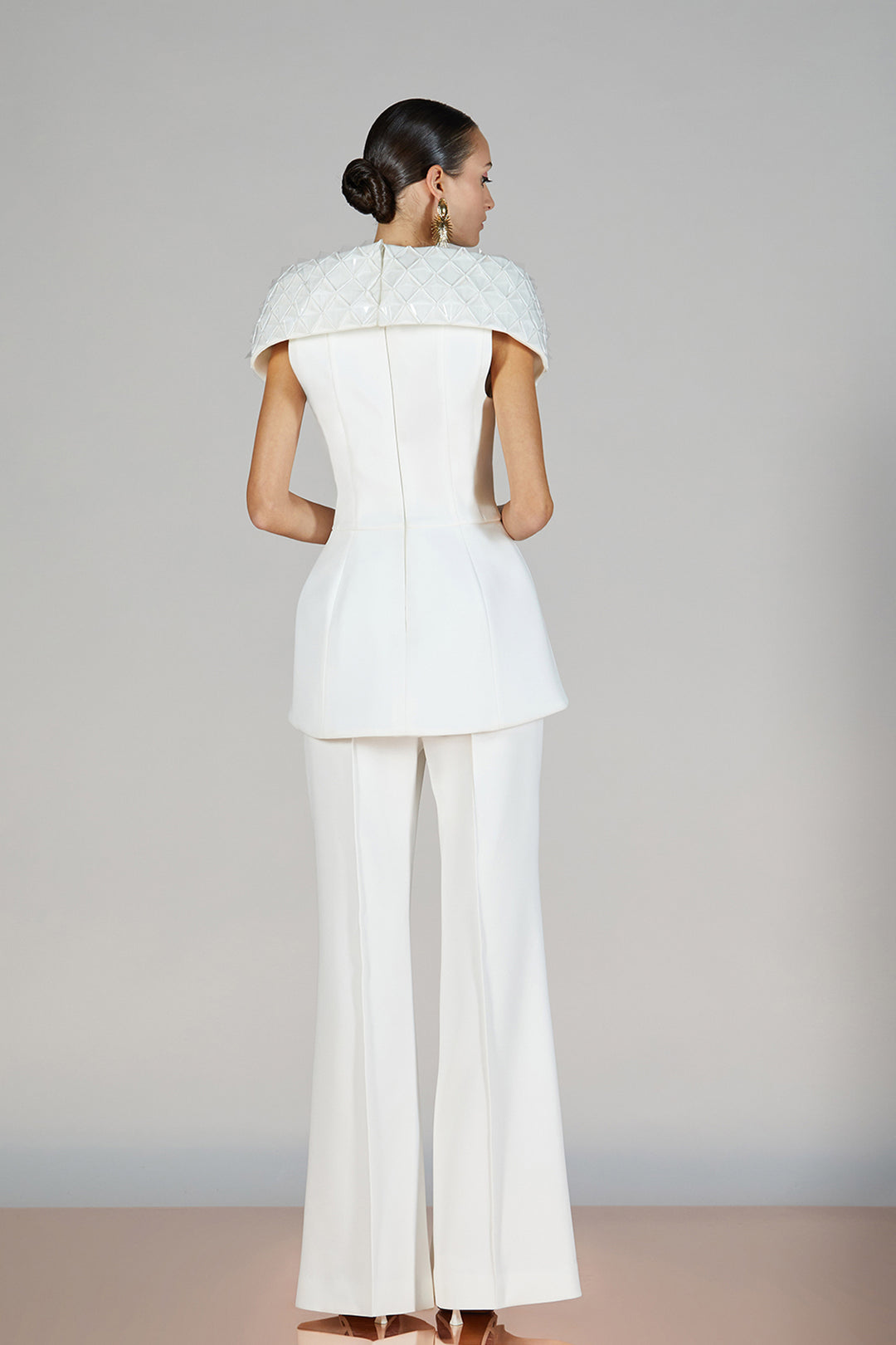 Off-The-Shoulder Crepe Set