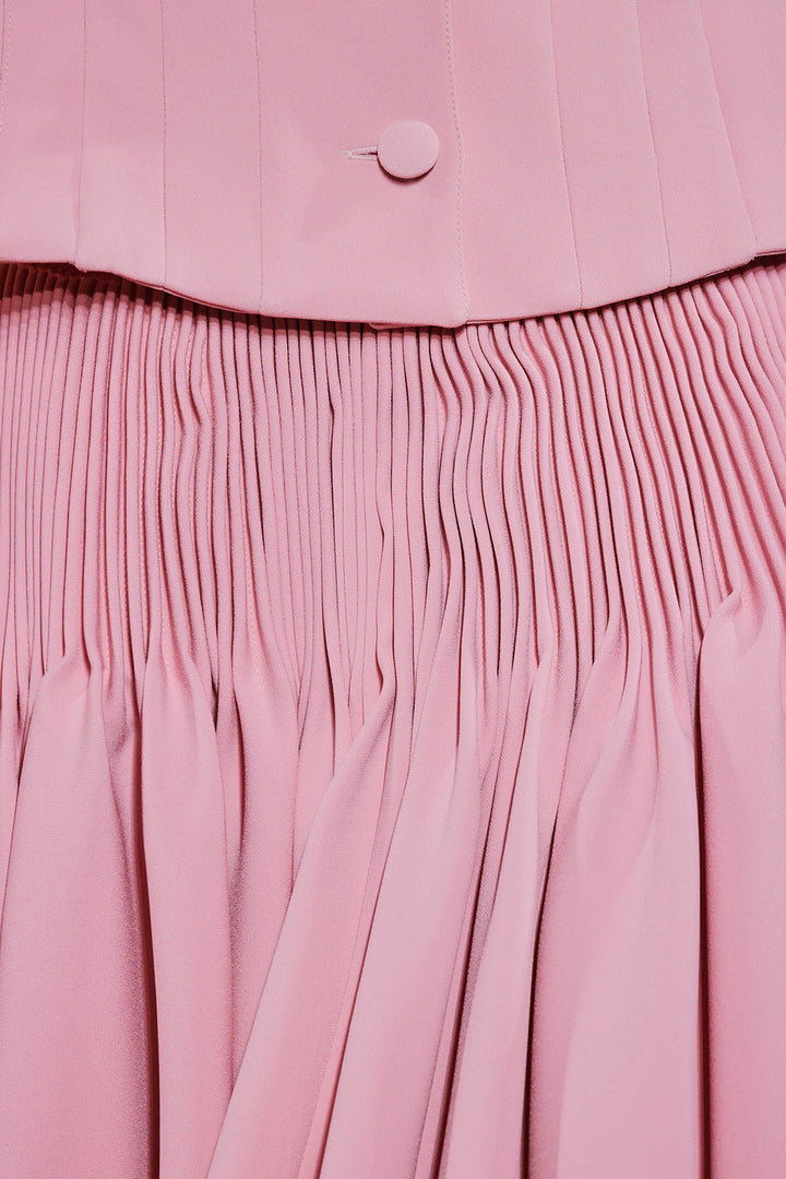 V-Neckline Satin Set