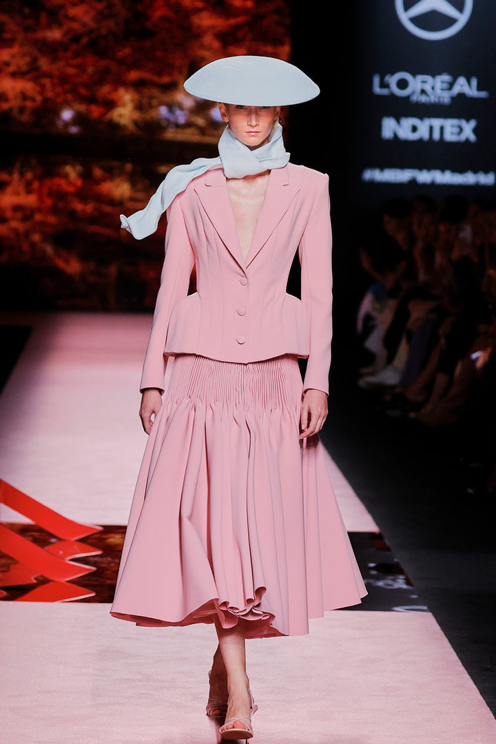 V-Neckline Satin Set