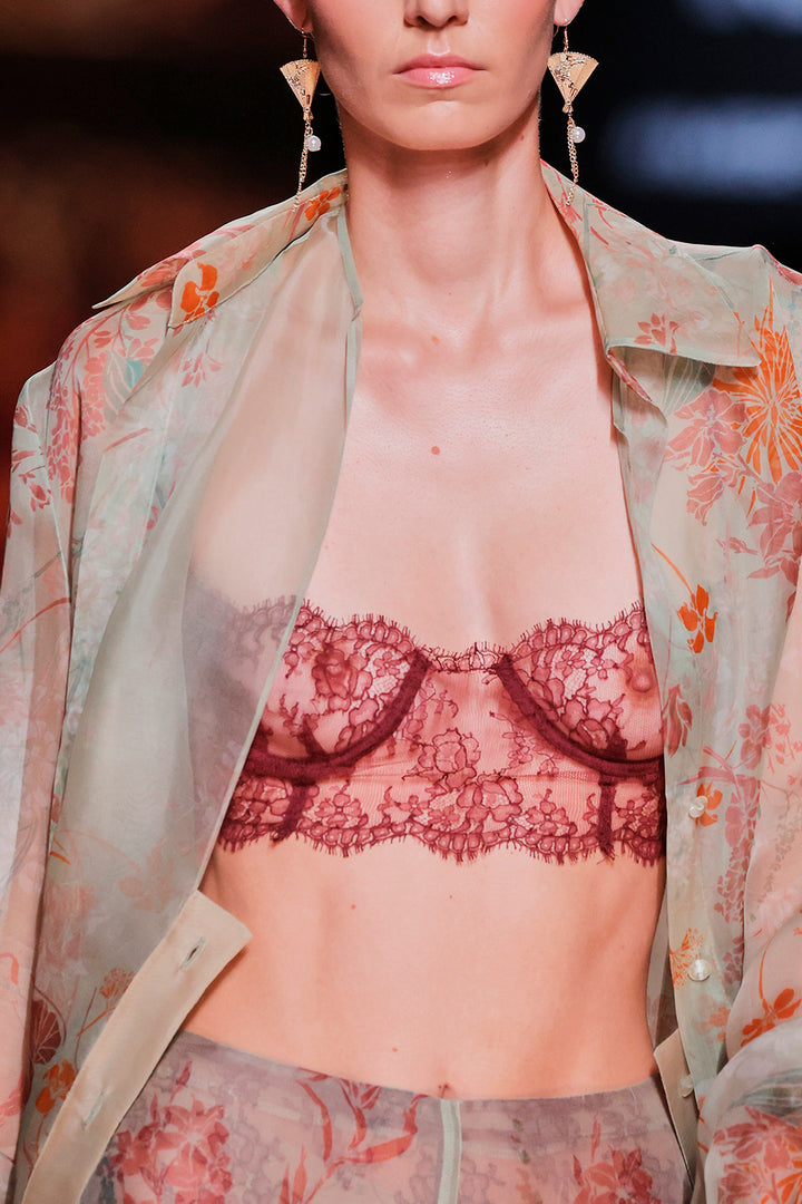 Print Open-Neckline Pantsuit