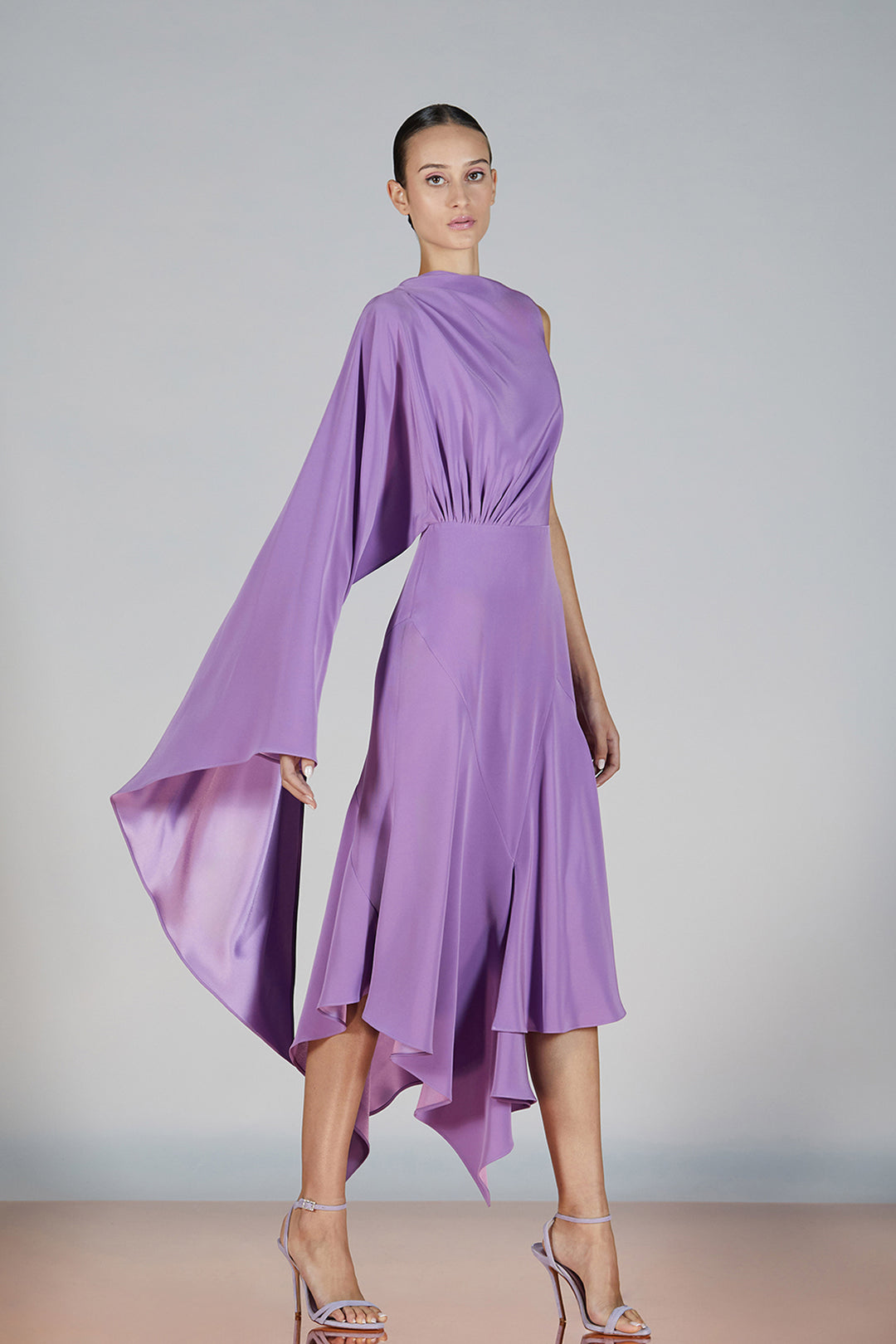 Lavender Drape Hem Gown Purple / US 20 Lavender Drape Hem Gown Purple / US 20