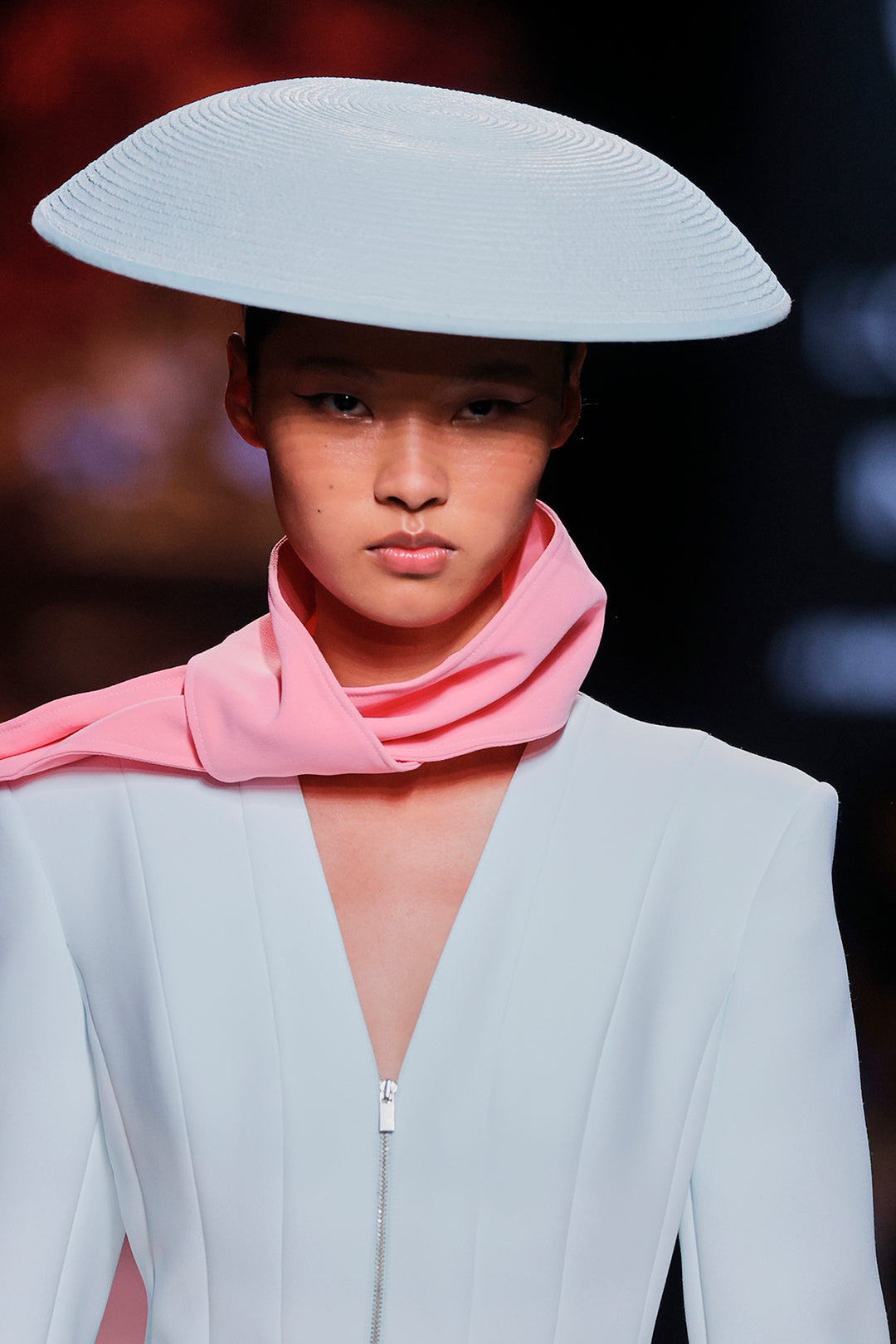 V-Neckline Silk Top And Pants