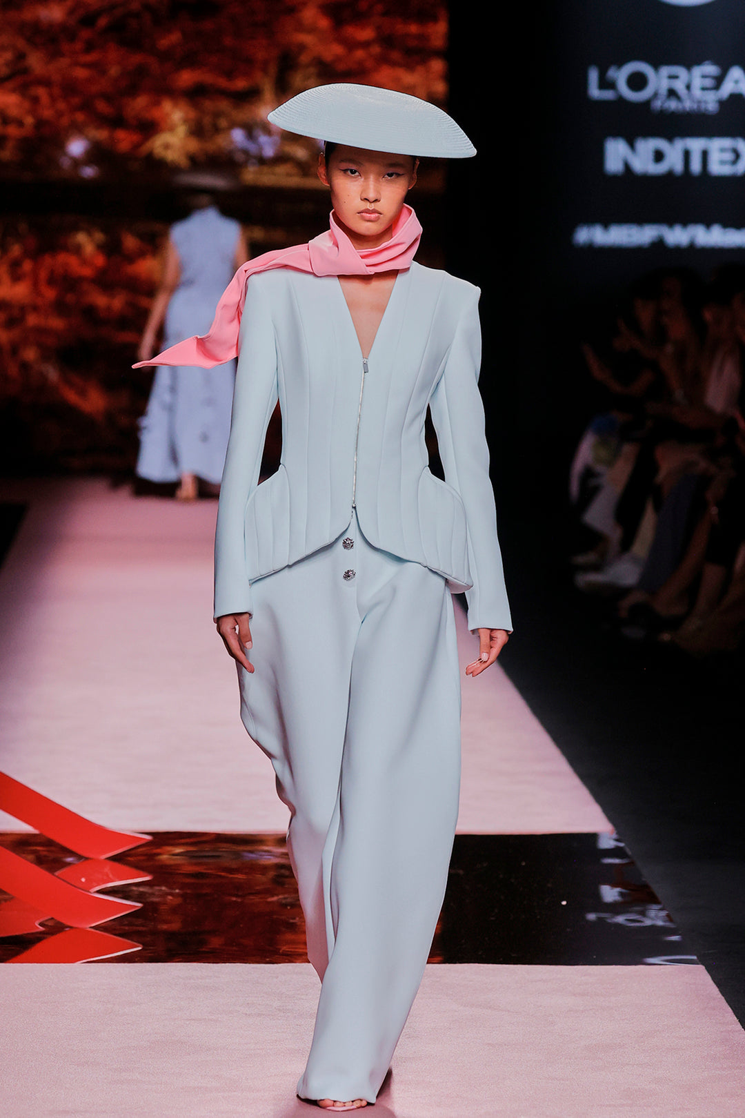 V-Neckline Silk Top And Pants