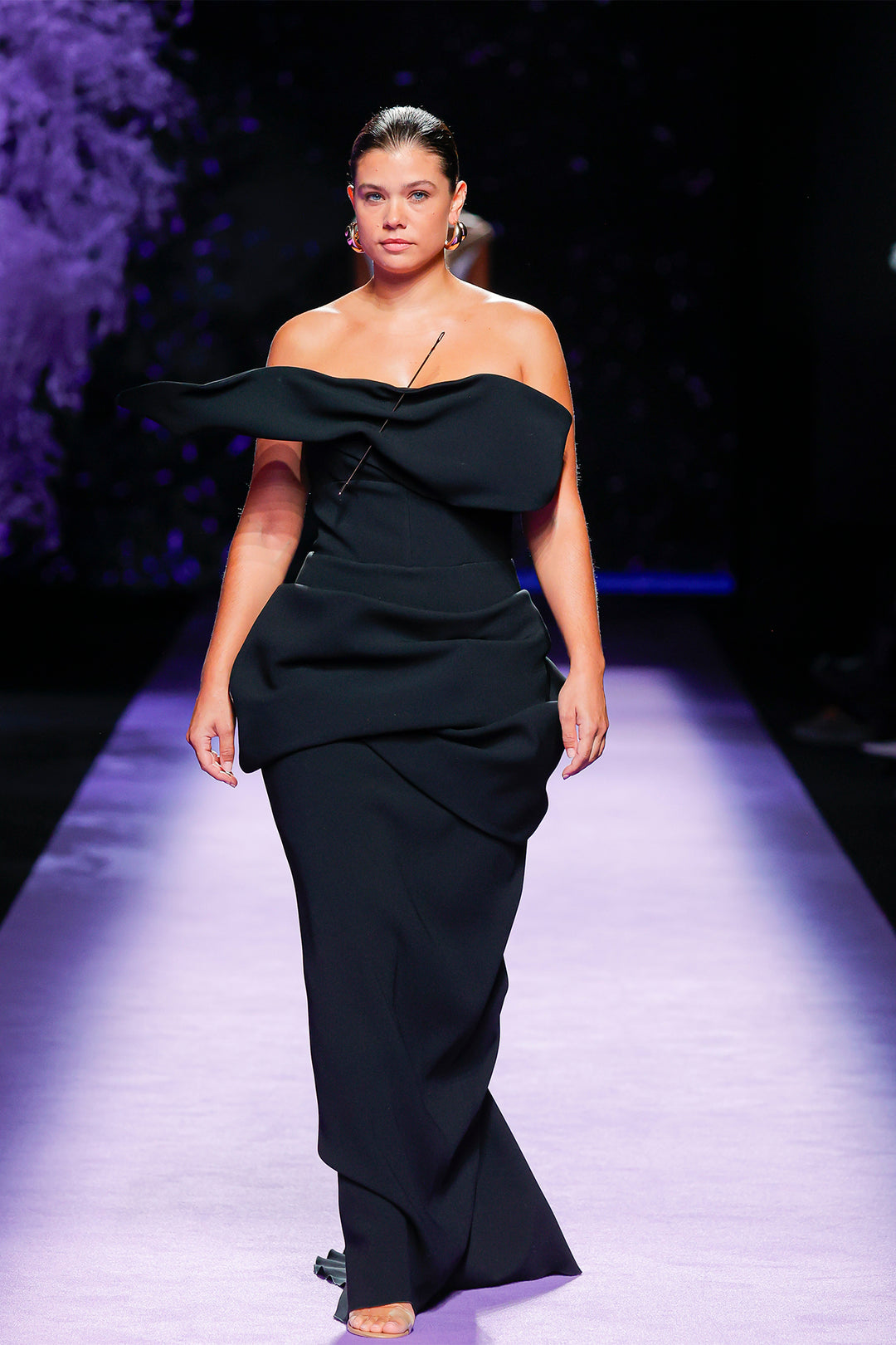 Off-the-Shoulder Floor-Length Dress