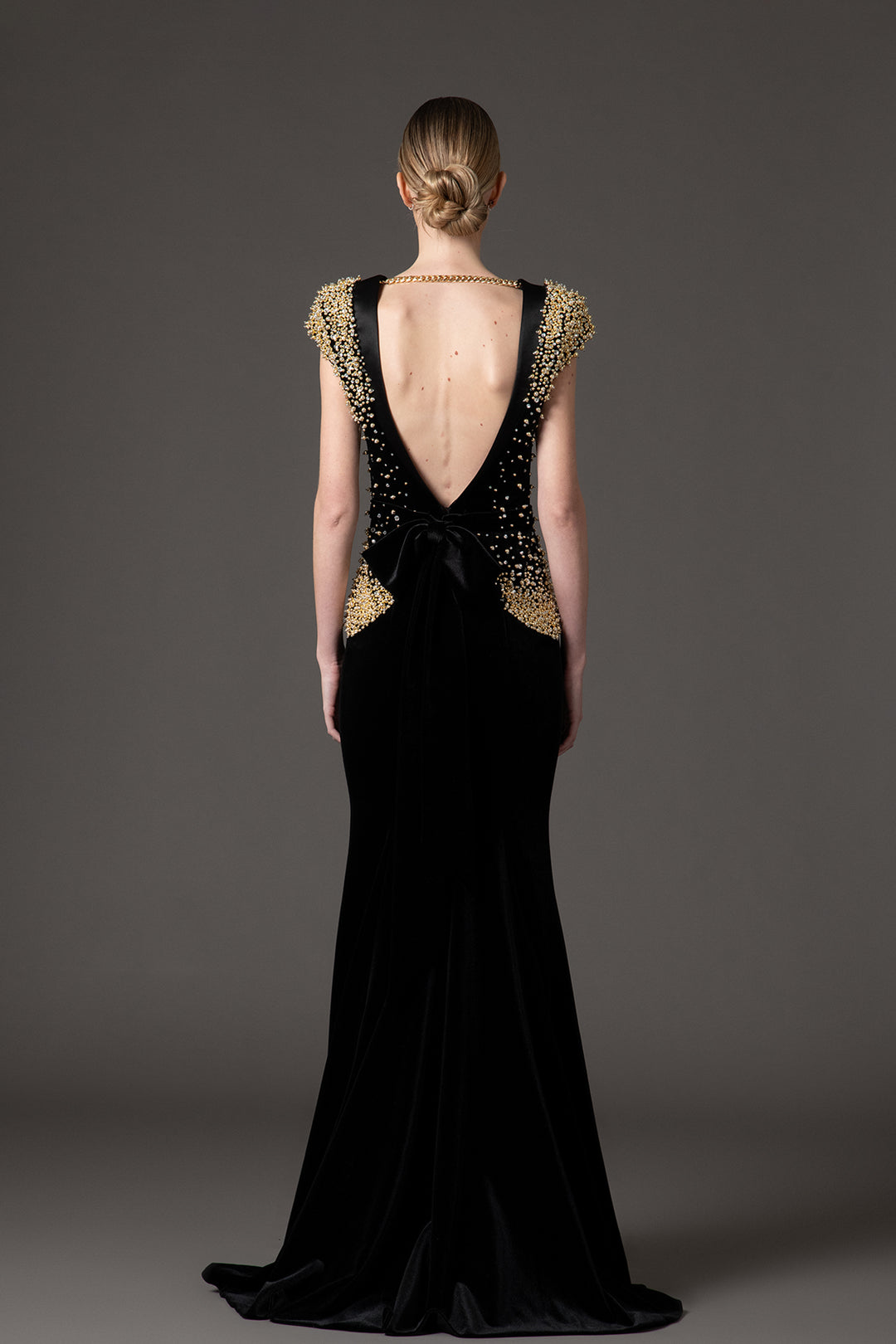 Velvet Radzimir Dress with Embroidery