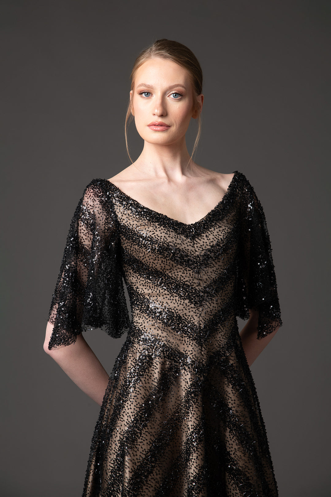 Embroidered Tulle Dress