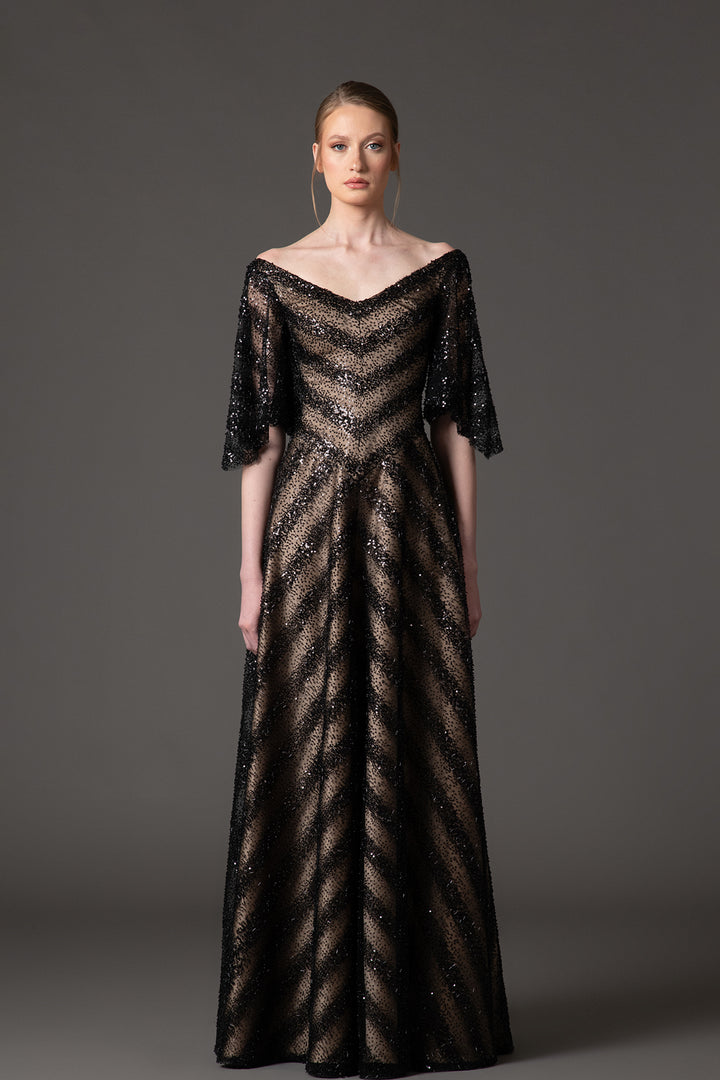 Embroidered Tulle Dress