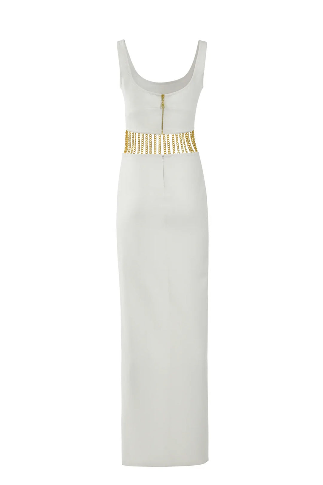 Sleeveless Crepe with Long Dress