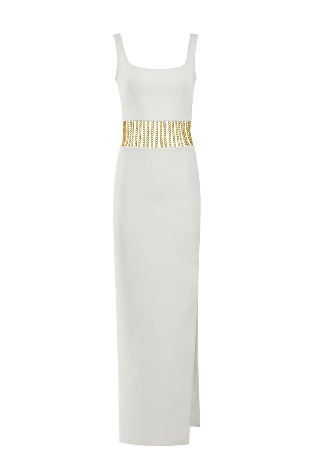 Sleeveless Crepe with Long Dress