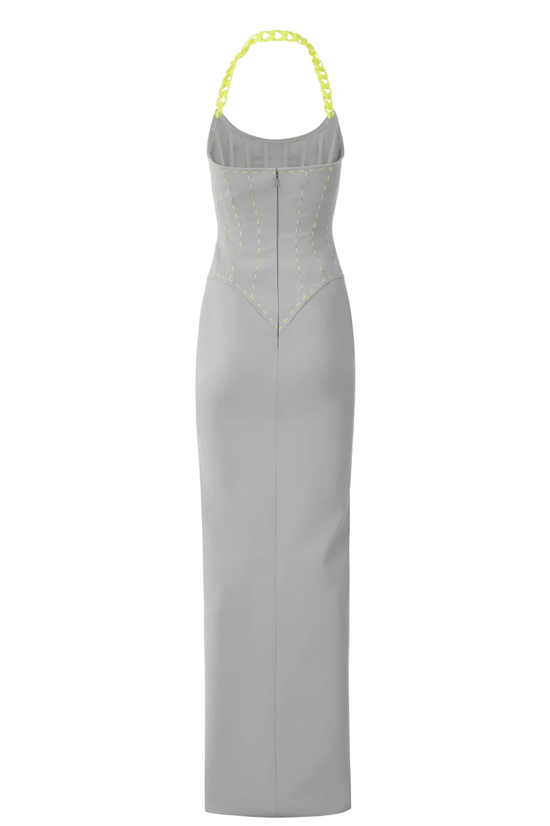Halter Neck Sleeveless Crepe Dress