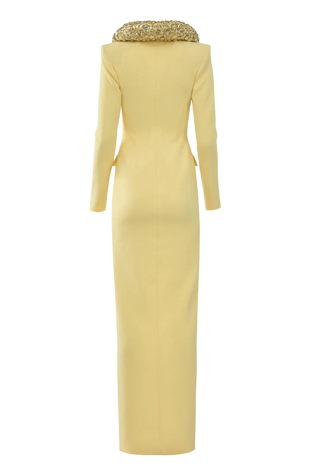 Crepe Coat Long Dress