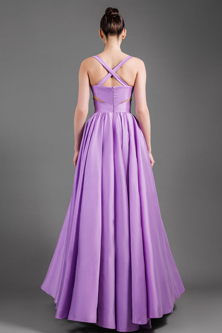 Taffeta Sleeveless with A-line Dress