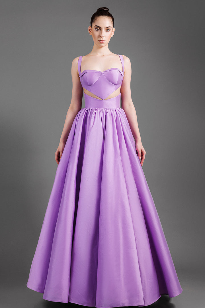 Taffeta Sleeveless with A-line Dress