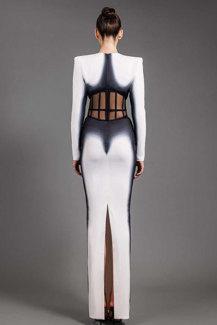 Long Sleeved Straight Cut Dress