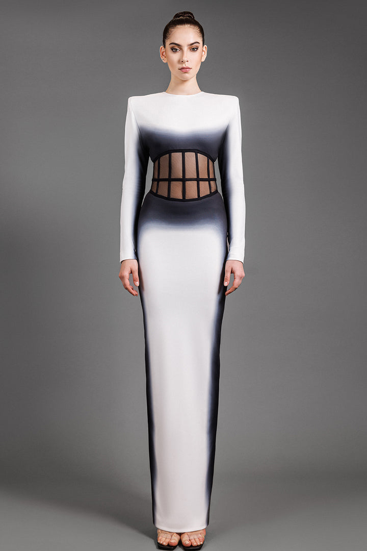 Long Sleeved Straight Cut Dress