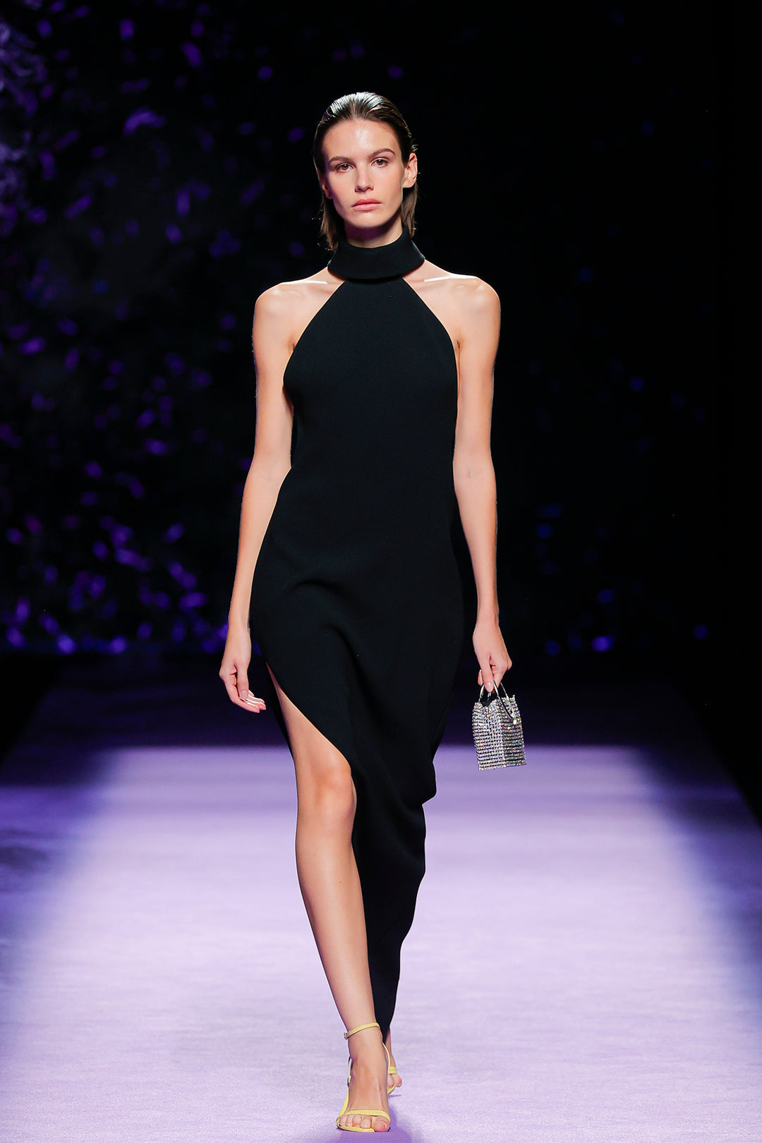 dresses with thigh high slits Black Thigh-high Slit One Shoulder Formal Prom Dress