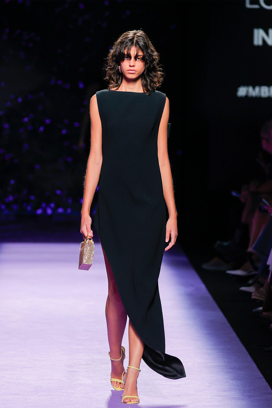 Side Slit Sleeveless Crepe Dress Black / US 18 Side Slit Sleeveless Crepe Dress Black / US 18