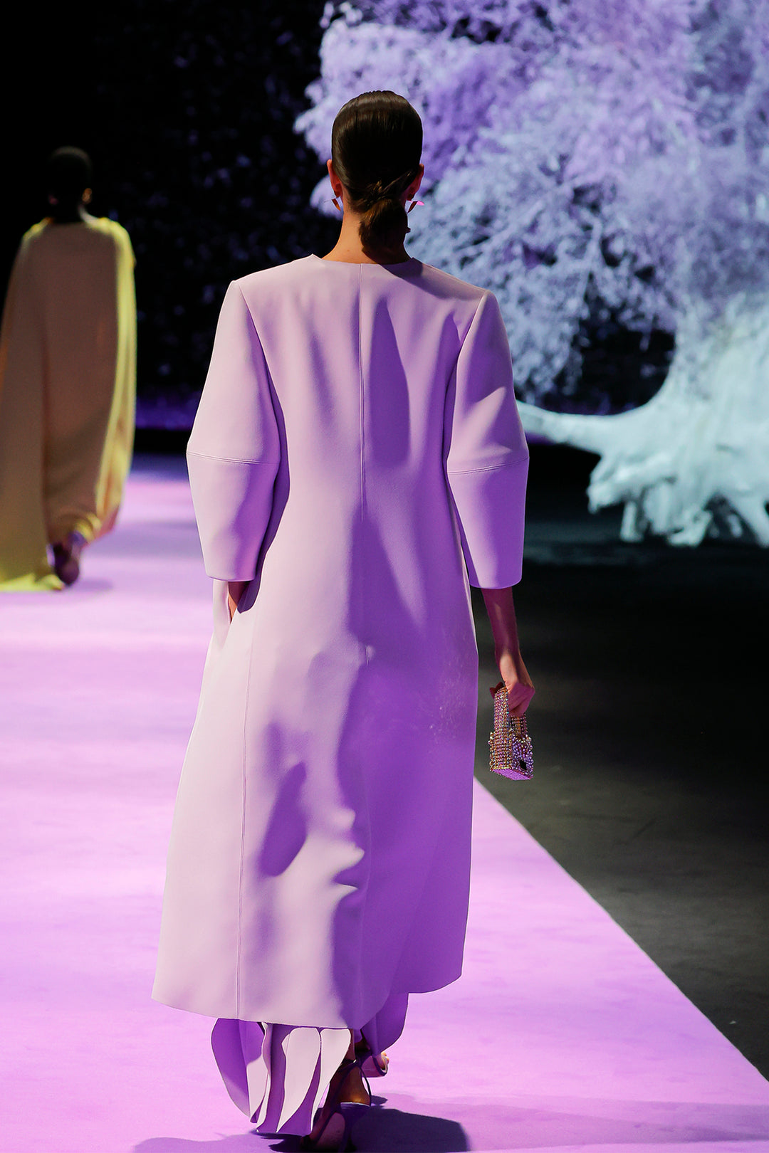 Appliqué Dress with Coordinated Open-Front Coat